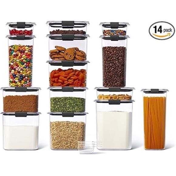 14-Piece Food Storage Container Set with Scoops, Airtight, BPA-Free, for Kitchen - Picture 7 of 7